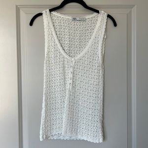 Zara sheer tanktop